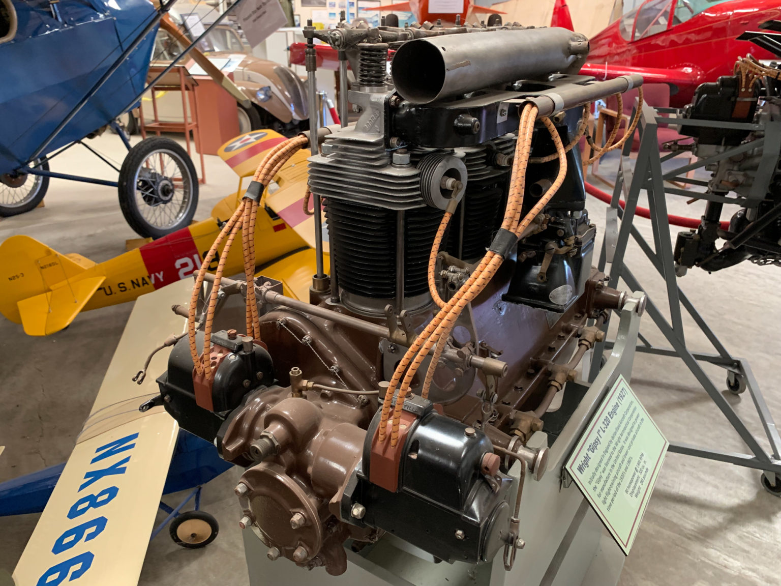 Gipsey Engine Wright “Gipsy I” L-320 Engine (1927) – Wings Of History Air Museum