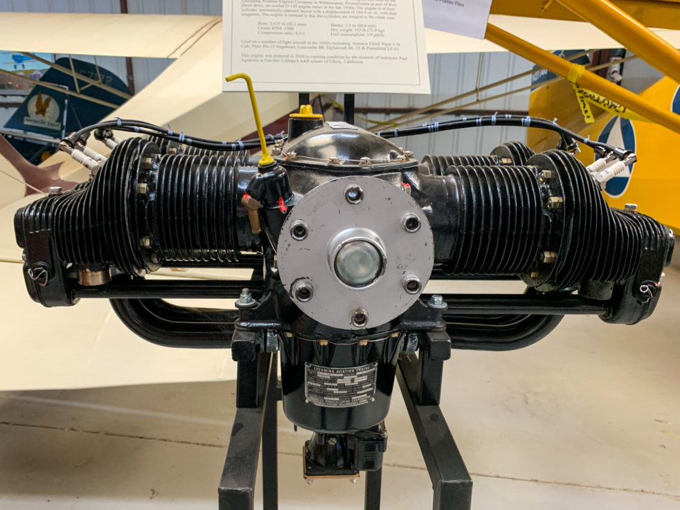 Aircraft Engine O145B2 Wings Of History Air Museum
