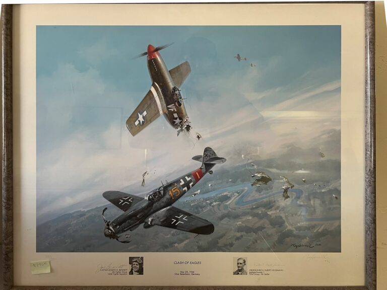 Clash of Eagles Signed print