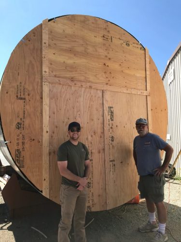Dan and Zach completed installing the back panel for the Viscount